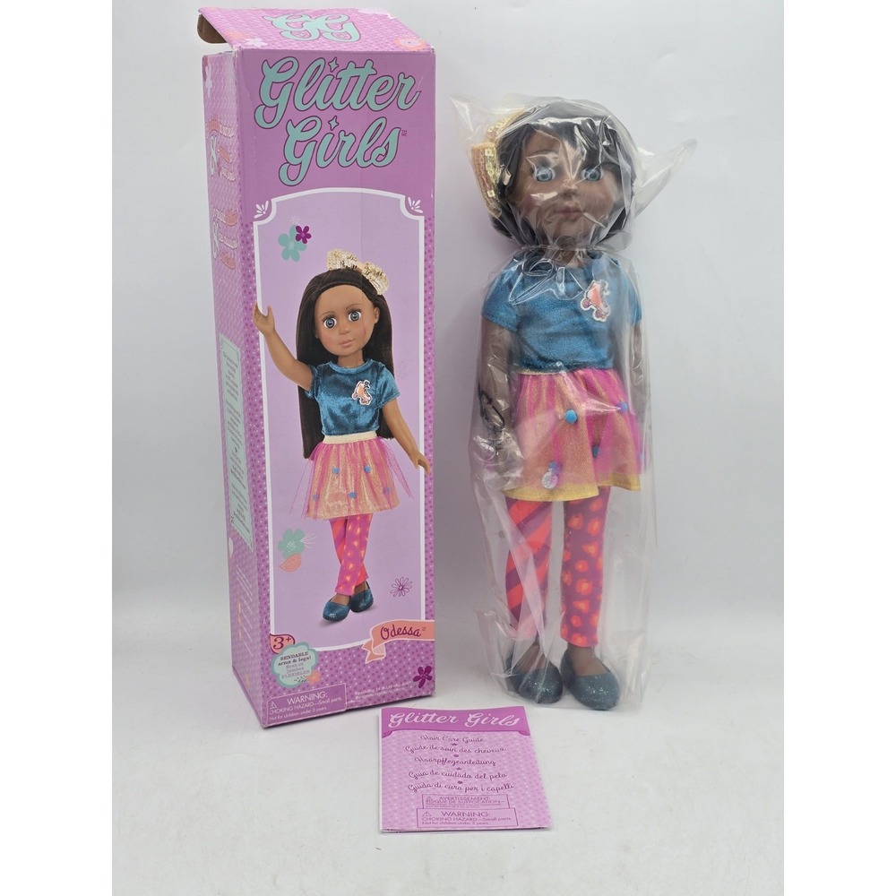 Glitter Girls Odessa Doll, Battat Toys, Black Hair, Green Eyes, 14"